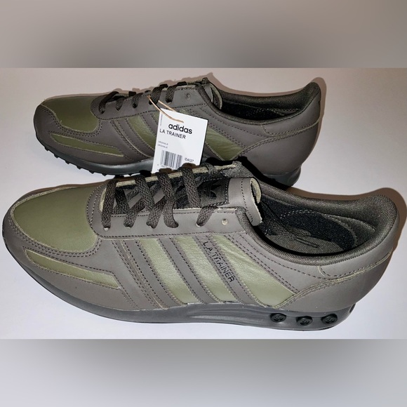Mens Adidas LA Trainer 2 - ID4327- Olive Strata Core Black - size 12 - Picture 2 of 8